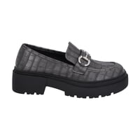 Mocasín Mujer Negro/Gris Gretha Police