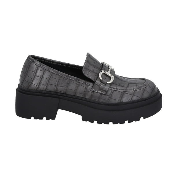 Mocasín Mujer Negro/Gris Gretha Police