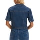 thumbnail image 3 of INSPIRE CHIC Chaquetas de Mezclilla de Manga Corta para Mujer, Chaqueta Clásica de Jean con Botones y Bolsillos, Talla 2XL Azul, 3 of 6