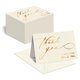 thumbnail image 1 of Tarjetas de agradecimiento Better Office Products, paquete de 50 unidades, color dorado metalizado, 1 of 7