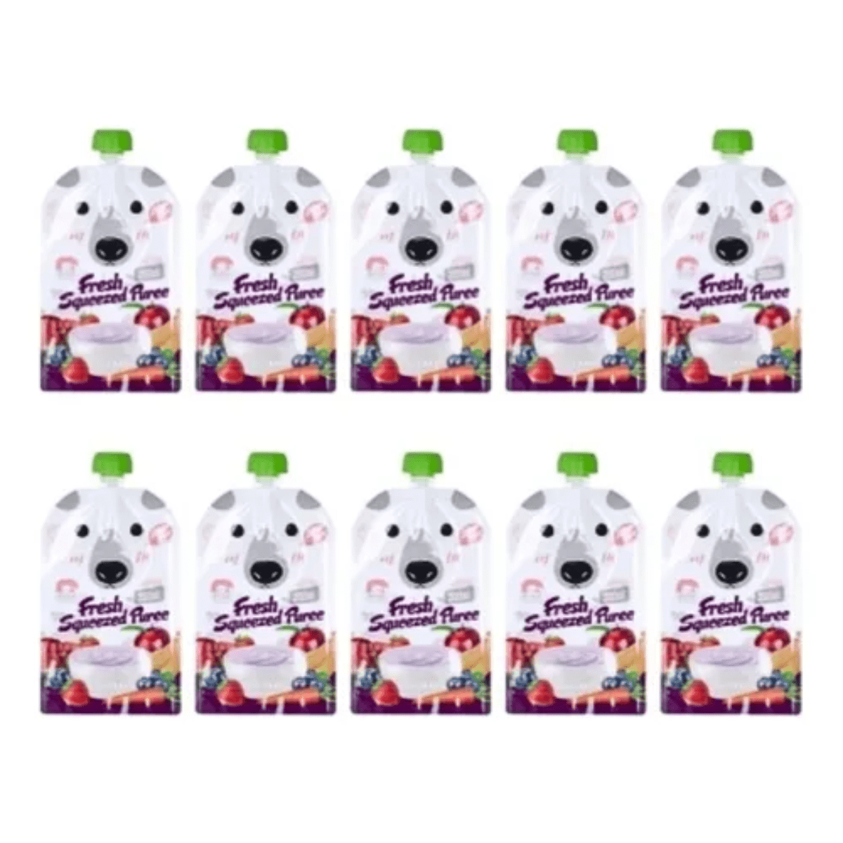 Genérico - Pack 10 Bolsas Empacadora Para Colados Papilla Bebes 200ml