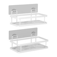 Magideal - Estante De Ducha, Cesta De Ducha Para Baño, Estante De Almacenamiento De Artículos De Tocador, Estantes De Baño De Gran Capacidad, Soporte De Ducha 2 Niveles