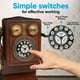 thumbnail image 2 of Soporte de pared clásico vintage con cable Pyle, diseño retro, 2 of 3