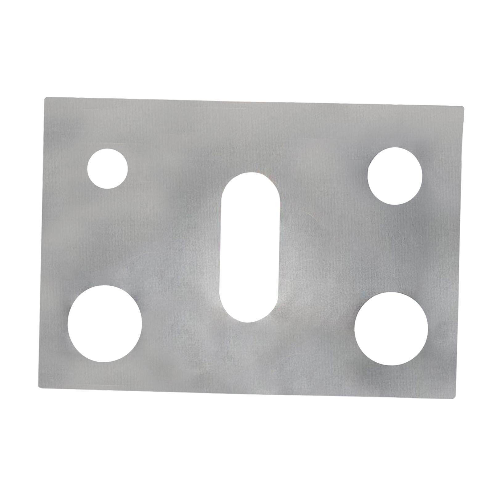 Magideal - Cubiertas De Quemador De Estufa De 5 Orificios 16,3 "x 24,4" Alfombra De De Limpiar Protectores De Rango De Gas Antiadherentes Sin Bpa - Plata 0, Plata 02 Mm