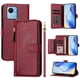 thumbnail image 1 of Funda tipo libro para Realme C30 4G con bolsillo con cremallera, cierre magnético, 7 ranuras para tarjetas y correa para la muñeca., 1 of 6