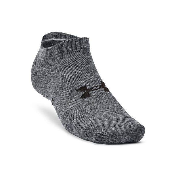 CALCETINES (3-PACK) UNDER ARMOUR ESSENTIAL NO SHOW GRISES | 1361459-012 - Talla M