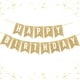 thumbnail image 1 of Banderín de cumpleaños Pretyps dorado con purpurina para decoración de fiestas, 1 of 8