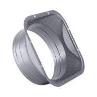 Magideal - Conector De Conducto De Ventilación, Accesorios De Brida, Metal Para Refrigeración, Calefacción, Ventilación, Adaptador De Ventilación, Fácil De Insta Grande