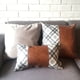 thumbnail image 2 of Cojin Decorativo Ecocuero Gris Y Cafe 50X30 Relleno, 2 of 3