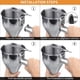 thumbnail image 5 of Dispensador de masa para panqueques YWHWXB de 600 ml de acero inoxidable, 5 of 8