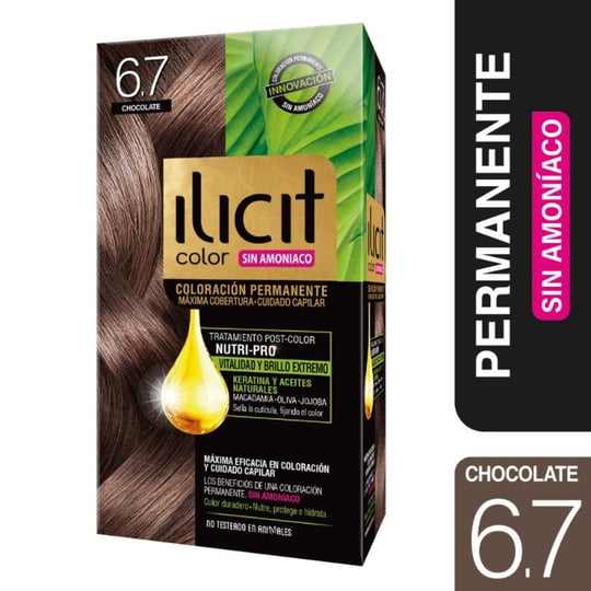 Coloración Ilicit Permanente Sin Amoníaco 6.7 Chocolate
