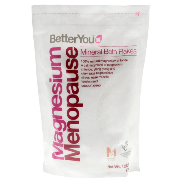Copos de Baño Minerales para la Menopausia de BetterYou para es - 26,4 oz de Sal de Baño