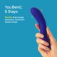 thumbnail image 2 of Vibrador Hello Cake Bendable de 6 in (15,24 cm), silicona azul, 2 of 3