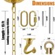 thumbnail image 2 of Cadena Colgante Omytie 4,5 m Acabado en Latón – Kit con Ganchos, 2 of 6