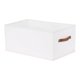 thumbnail image 1 of REGALWOVEN Cubo de Almacenamiento, Cestas de Almacenamiento de Tela Plegables con Asas, 1 Paquete de Cesta de Almacenamiento para Organizar Ropa Blanca 17*11*8in, 1 of 7