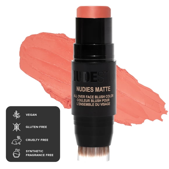 Colorete en crema NUDESTIX Nudies Matte 3 en 1 para todo el rostro