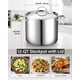 thumbnail image 2 of Stockpot Cooks Standard de acero inoxidable 18/10, 12 L, con tapa, 2 of 8