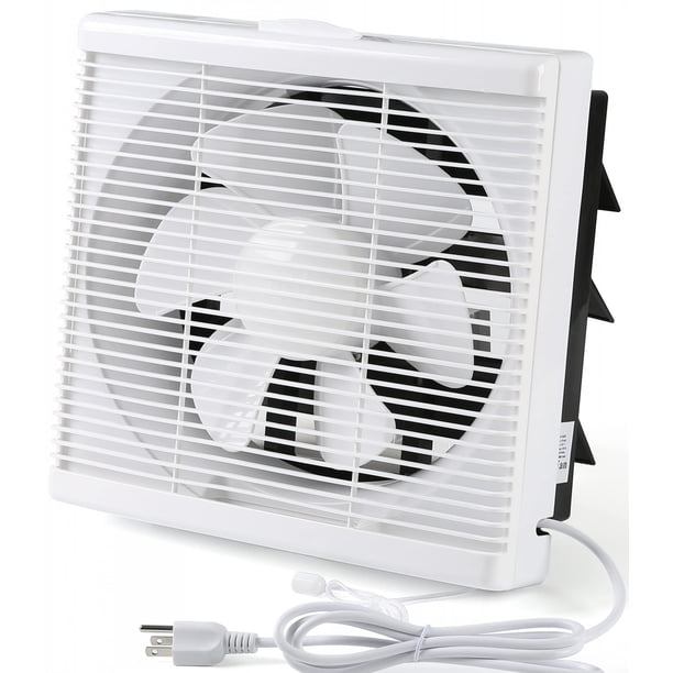 Ventilador de escape Nalle de 25 cm con ventana reversible, pared transversal, color verde