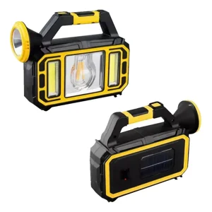 Max - Linterna Led Solar Con 3 Modos Recargable Emergencia