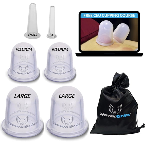 Kit de Ventosas HawkGrips de 6 Piezas de Silicona + Curso