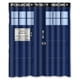 thumbnail image 1 of Cortina de ducha con diseño de cabina de policía y llamada pública, juego de cortinas de baño con ganchos, tamaño 60 x 72 pulgadas, 1 of 3