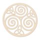 thumbnail image 1 of Colgante De Geometría Sagrada De Escultura De Pared De Madera Para Decoración De Boda De Yoga Nudo Triskele, 1 of 5
