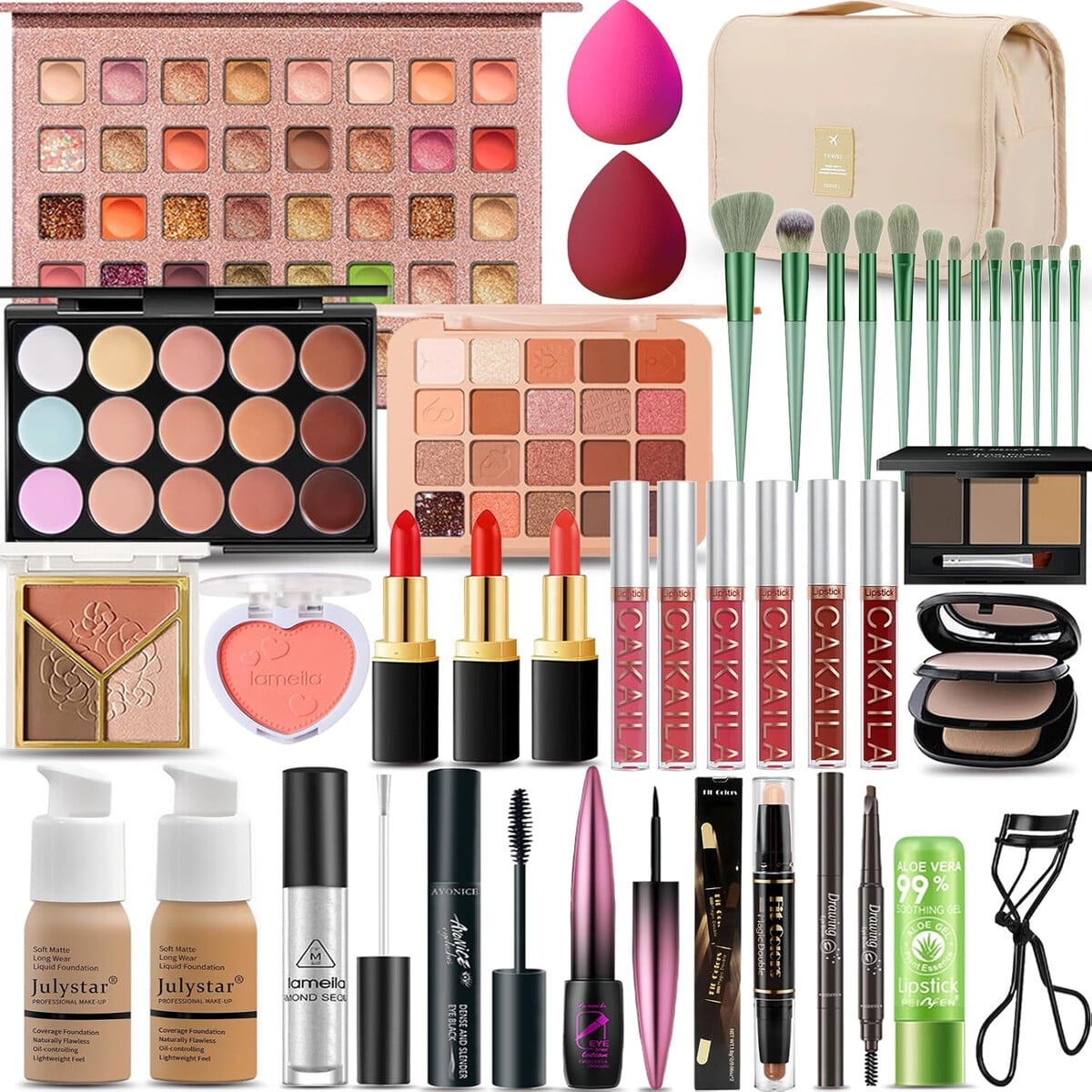 Kit Maquillaje Shelakin Completo 40 Colores Viaje