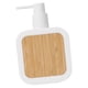 thumbnail image 1 of Dispensador De Jabón Manual De 13 Oz Vacío Para Champú, Loción, Maquillaje, Líquido, Crema De Baño, Blanco, 1 of 5