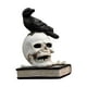 thumbnail image 2 of Escultura De Halloween, Adorno De Terror, Decoración Macabra Para El Hogar Para Fiesta, Cuervo, 8x5x12cm, 2 of 3