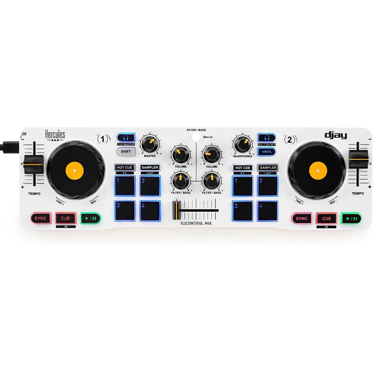Controlador De Dj Portatil Personal Hercules Djcontrol Mix