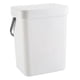 thumbnail image 1 of Contenedor De Basura Moderno Montado En La Pared Oficina Cocina Tapa Del Bote De Basura Blanco 3L, 1 of 5