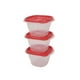thumbnail image 4 of Set De Contenedor 500ML Cuadrado Plástico 3 Piezas, color surtido, 4 of 5