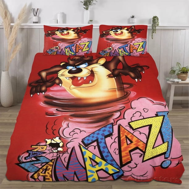 Taz-Mania Quilts for Queen Bed Bedspreads,Soft Bed Quilt Lightweight Bedspread,Quilted Coverlet