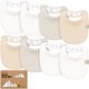 thumbnail image 1 of Baberos para bebé KeaBabies pack de 8 de algodón orgánico anti-babas, 1 of 9