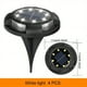 thumbnail image 1 of 4pcs Solar Ground Lights, Outdoor LED Powered Disk Lights, Solar Waterproof In-ground Lights, Color Changing Landscape Lighting, For Garden Deck Stair Step Lawn Patio Driveway Walkway Pathway Yard De, 1 of 5