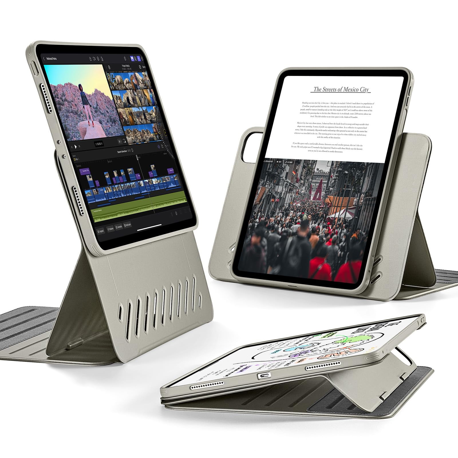 Funda Esr Shift Series Titanium Para Ipad Pro De 11 Pulgadas