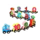 thumbnail image 2 of Juego De Trenes Con Números Magnéticos, Juego De Trenes De Madera, Juguete Para Niños, Niñas Y Niños De 3, 4 Y 5 Años, 2 of 5