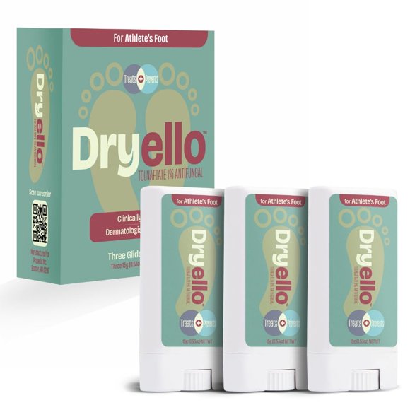 Antifúngico Dryello paquete de 3 unidades Tolnaftato 1 % 43 g cada uno