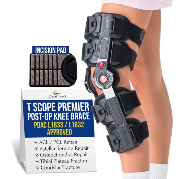 Rodillera Brace Direct L1833 con Almohadilla para Incisión – LCA, LCM y LCL