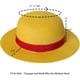 thumbnail image 3 of Sombrero de paja para actuación, accesorio de cosplay, sombrero de verano, sombrero para el sol amarillo, 3 of 7
