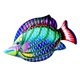 thumbnail image 3 of Fish Decor Estatua Decoración De Pared Para Ba?o Balcón Oficina Violeta, 3 of 5