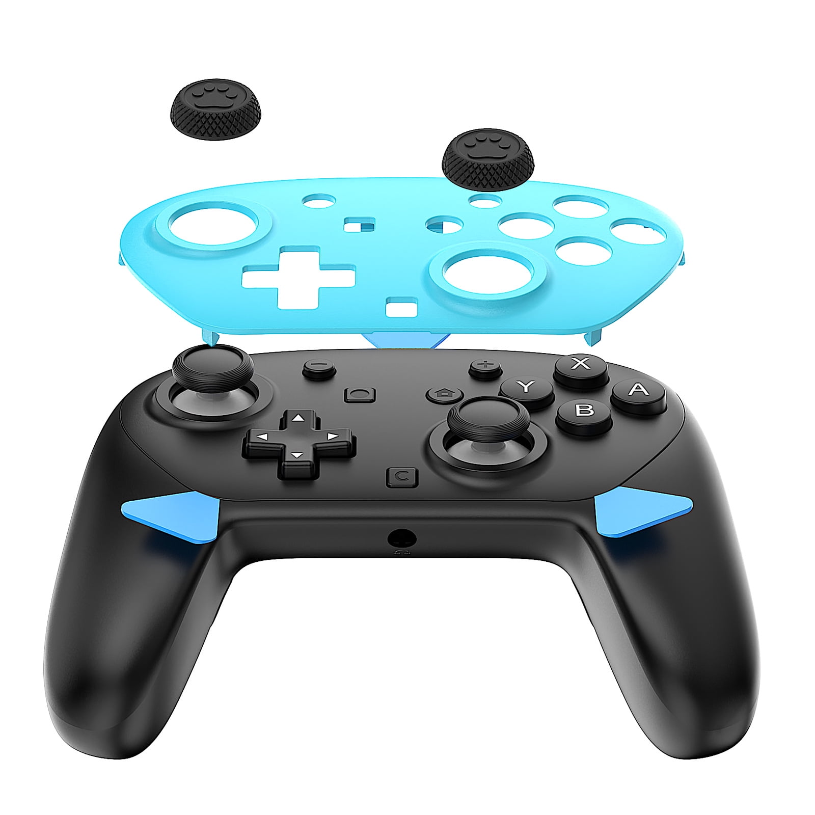 Genérico - Carcasa De Reemplazo Compatible Con El Controlador Pro De Nintendo Switch De 2ª Generación - Cubierta Transparente Con Teclas