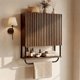 thumbnail image 1 of Gabinete de Pared FerniTry 59 cm Nogal Oscuro con Panel Acanalado, 1 of 7
