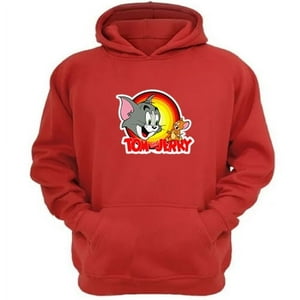 Genérico - Polerón Canguro Tom Y Jerry Rojo Talla Xl Unisex