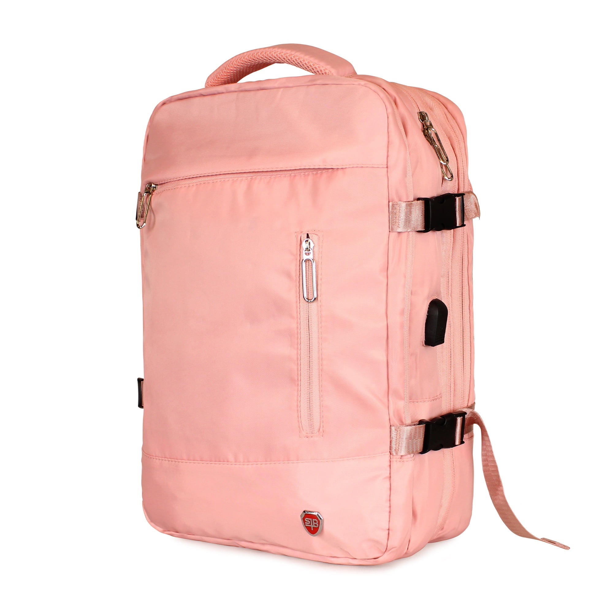 Swiss Bag - Mochila De Viaje (cabina Avión) Viral Rosado Con Usb