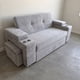 thumbnail image 1 of Sofá Cama Repelente al Agua Elite 2 Plazas Moncler Gris con Portavasos, Puffs y Cojines, 1 of 2