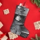 thumbnail image 4 of Einstein (2) Tema: Calcetines de Navidad, fino lino blanco para colgar en escaleras y chimenea, decoración navideña para el hogar, regalo de Navidad. 54cm × 38cm, 4 of 5