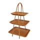 thumbnail image 2 of Cesta Para Servir Alimentos, Estante De Almacenamiento Marrón Para Botellas De Especias, Soporte Para Aperitivos De Frutas, Tres Capas, 2 of 5