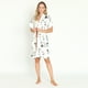 thumbnail image 2 of Bata de Mujer Mini Satin Ivory Estampado, 2 of 5