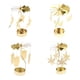 thumbnail image 3 of 4-set Decoración navide?a Vela giratoria Tea Light Holder Candelabro Oro D, 3 of 4